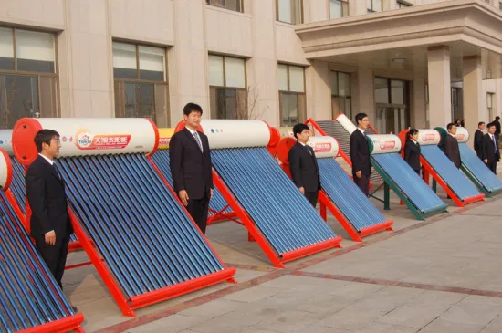 Sistema de aquecimento solar de água para uso comercial com efeito de estufa